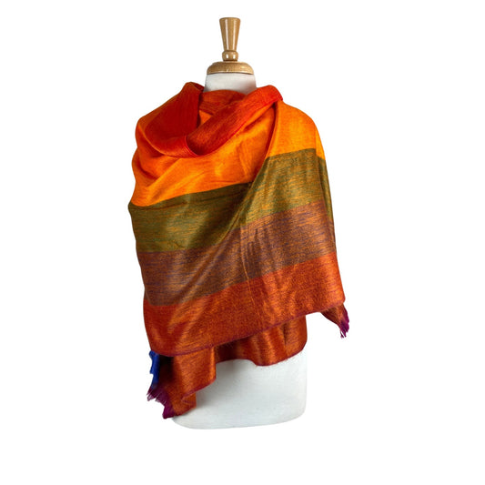 Pride Month Alpaca Shawl | Rebozo | Rainbow Colors