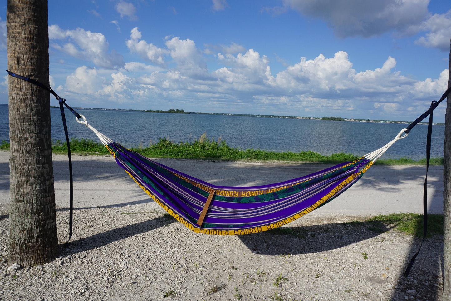 Bohemian One Person Hammock | Purple Yellow