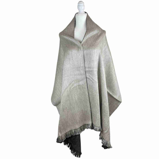 Reversible Soft Cozy Shawl | Bridal Cover Up Brown Sand