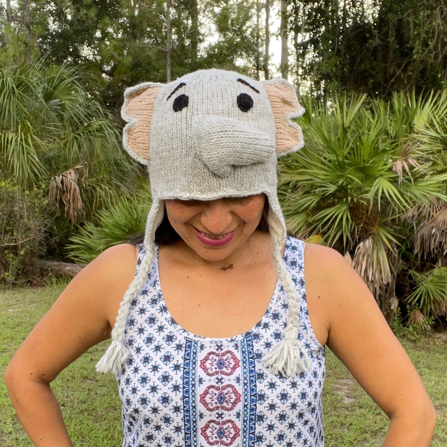 Warm and Soft Elephant Beanie Hat for Kids