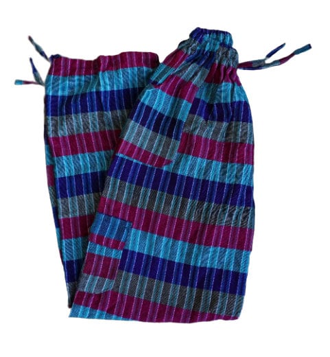 Hippie Pants Size L | Colorful Striped Pants
