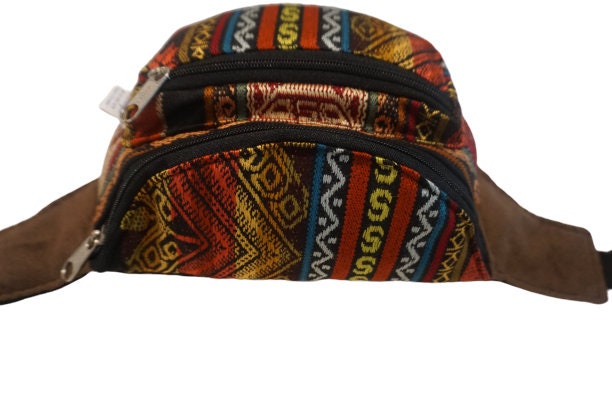 Festival Fanny Pack | Brown Colorful