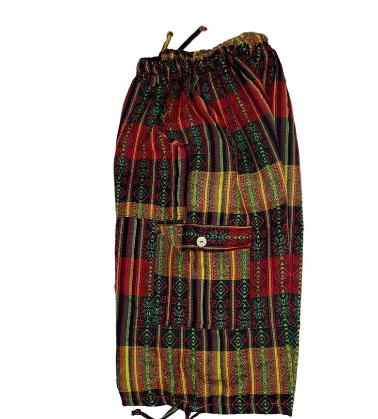 Unisex Cargo Shorts Size 2XL | Rasta Yellow