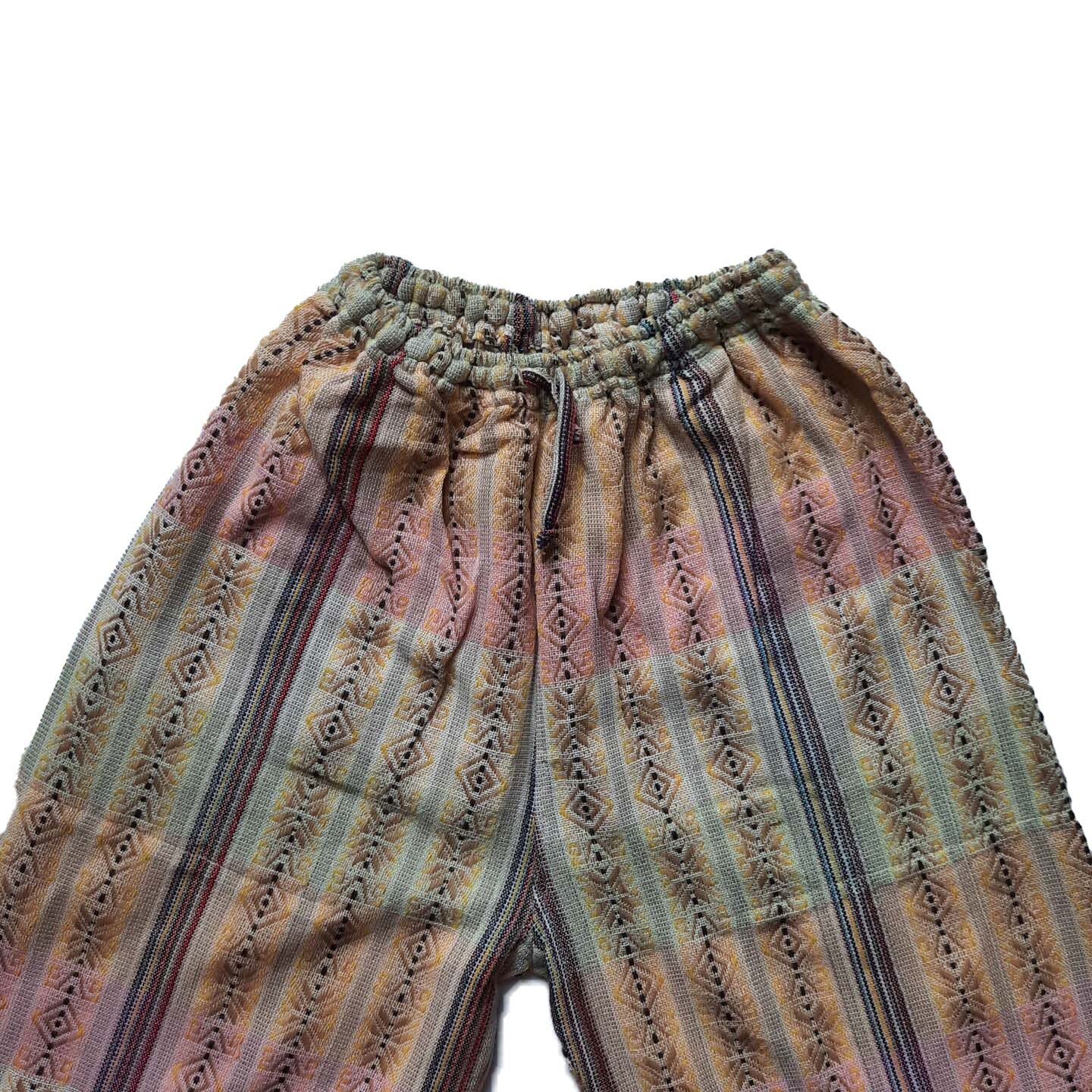 Pants Size M | Hippie Pants | Loungewear Womens Pants | Comfy Clothes | Mens Pants with Hidden Pockets | Beige Pink | Father's Day Gift
