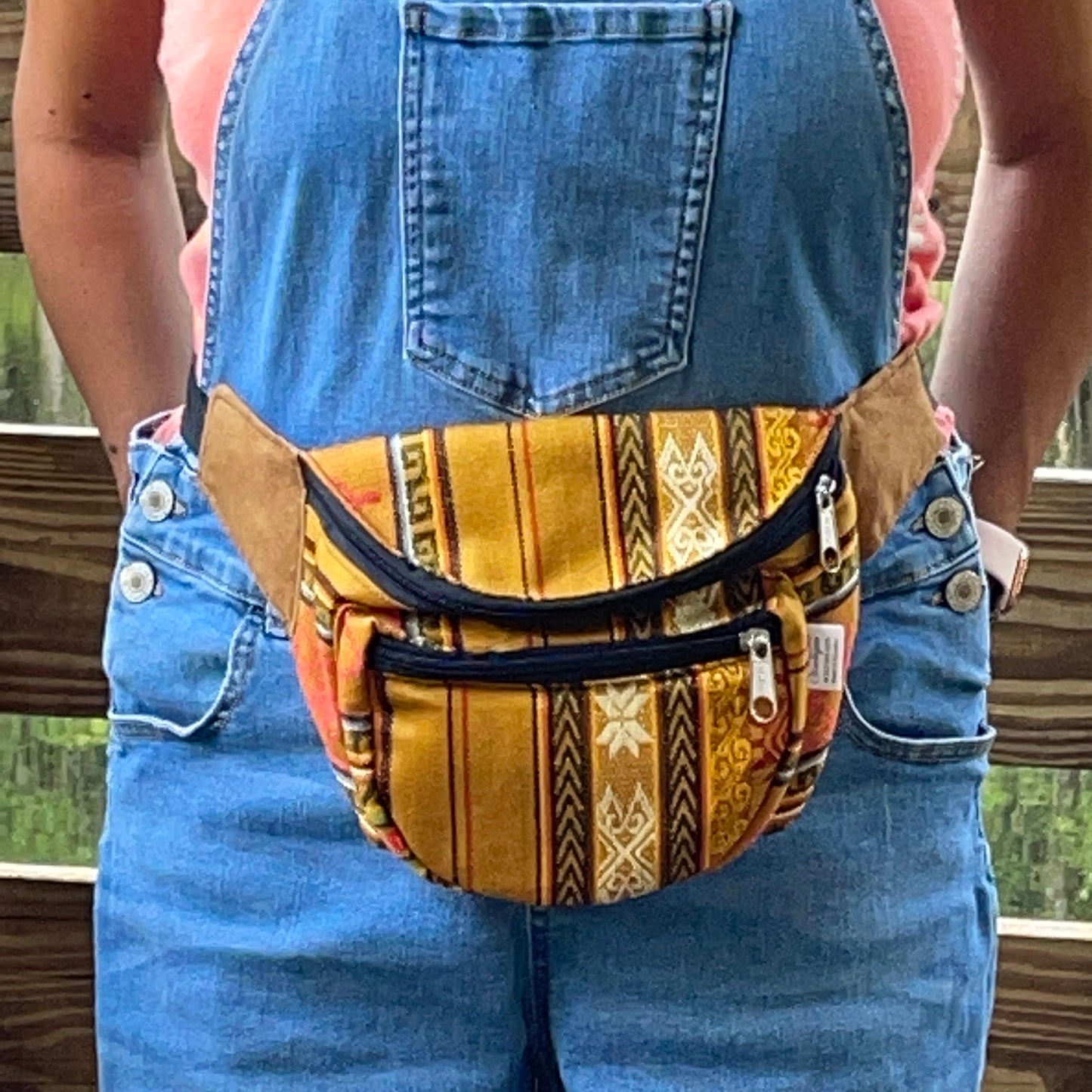 Festival Zipper Fanny Pack | Mustard Brown