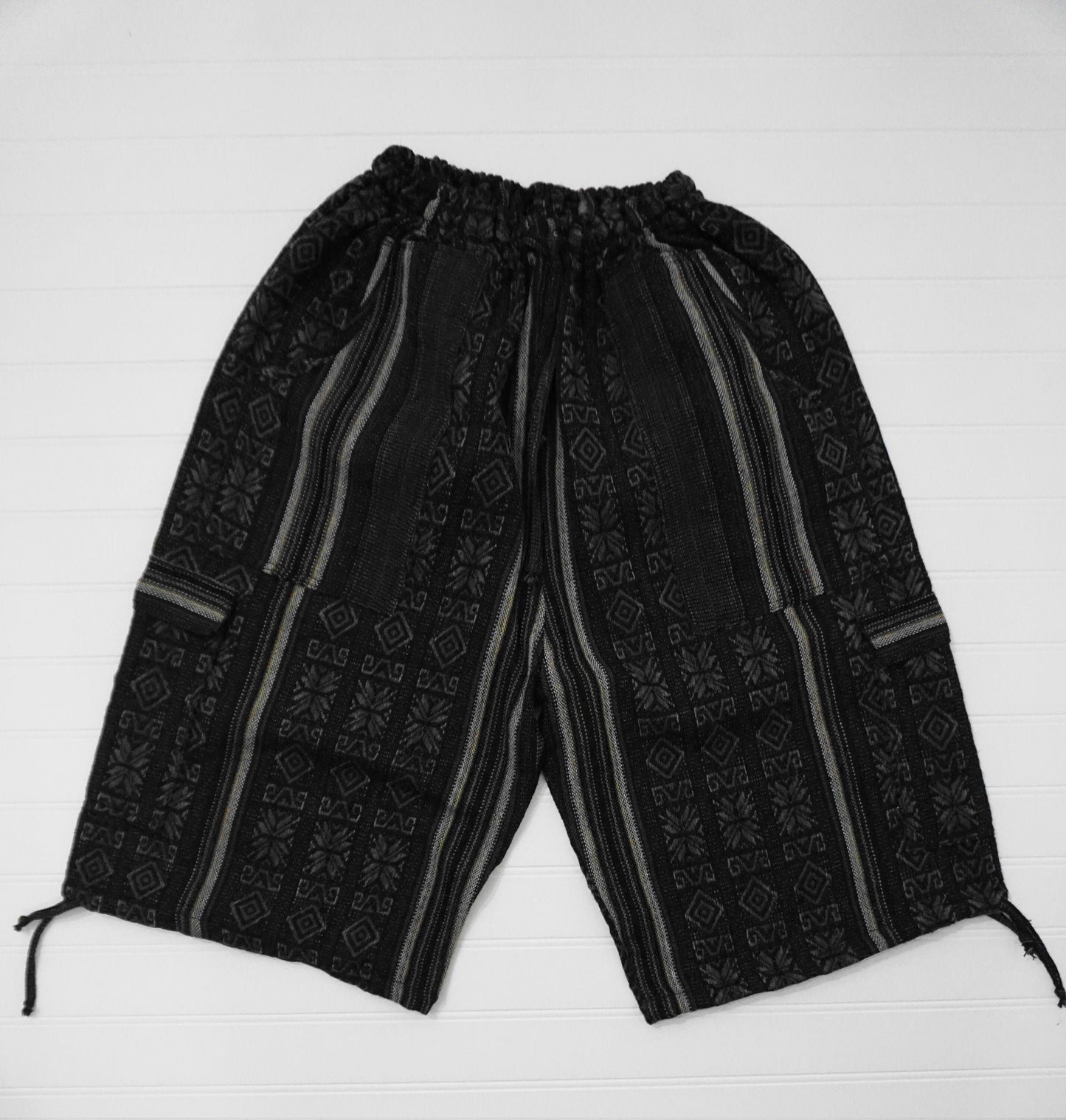 Shorts Size M | Comfy Clothes | Hippie Clothing | Lounge Wear | Black Gray | Father's Day Gift