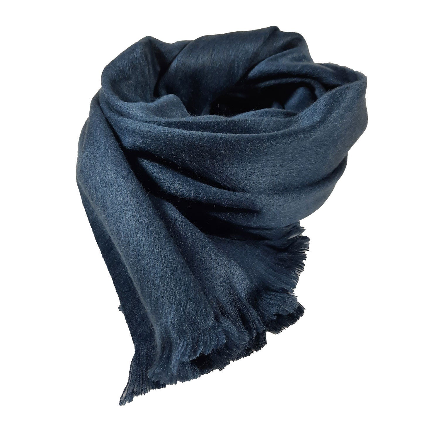 Alpaca shawl | Extra Long Scarf | Blue