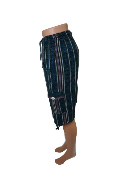 Shorts Size S | ippie Shorts | Dark Blue Black Comfy Clothes| Cargo Shorts | Lounge Wear | Father's Day Gift