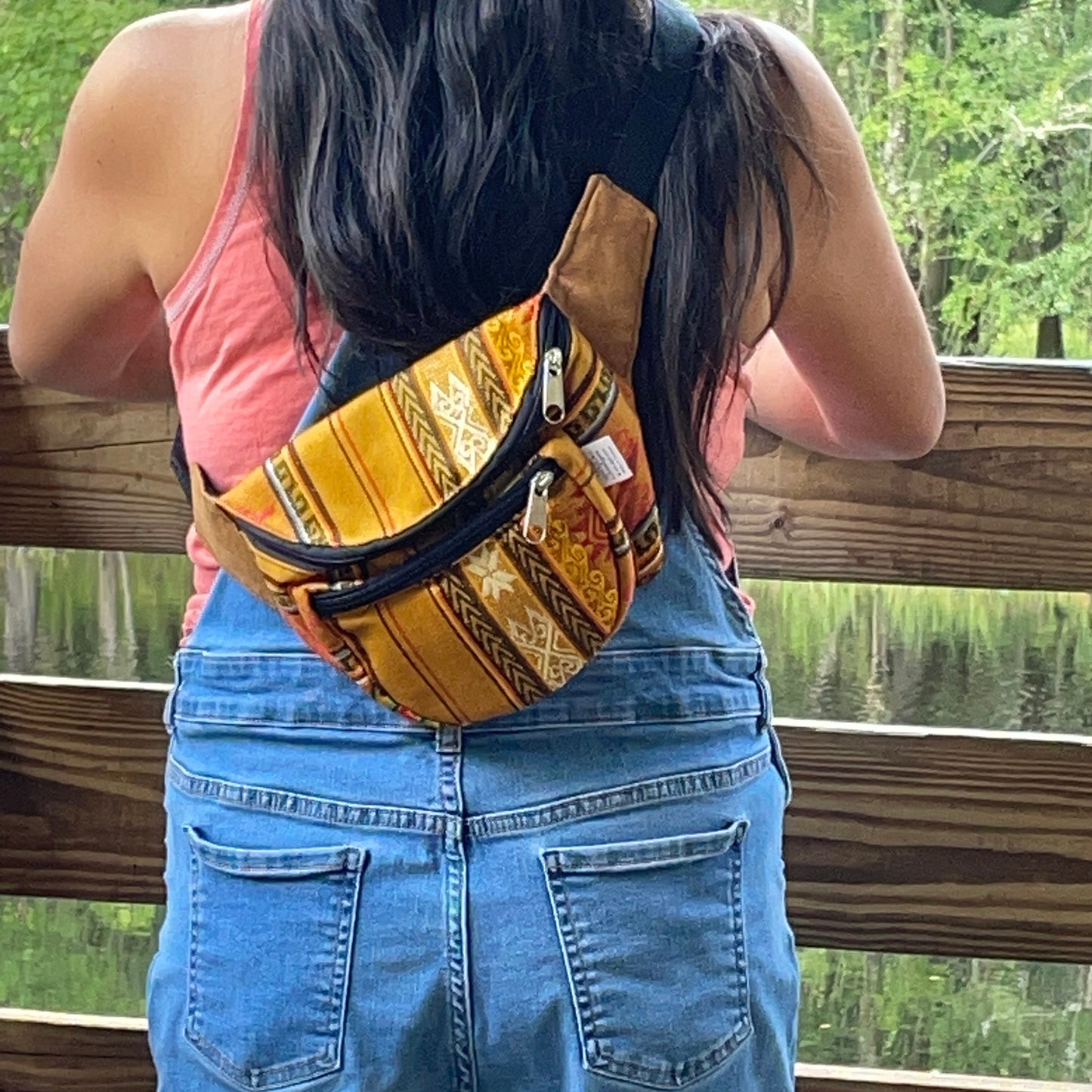 Festival Zipper Fanny Pack | Mustard Brown