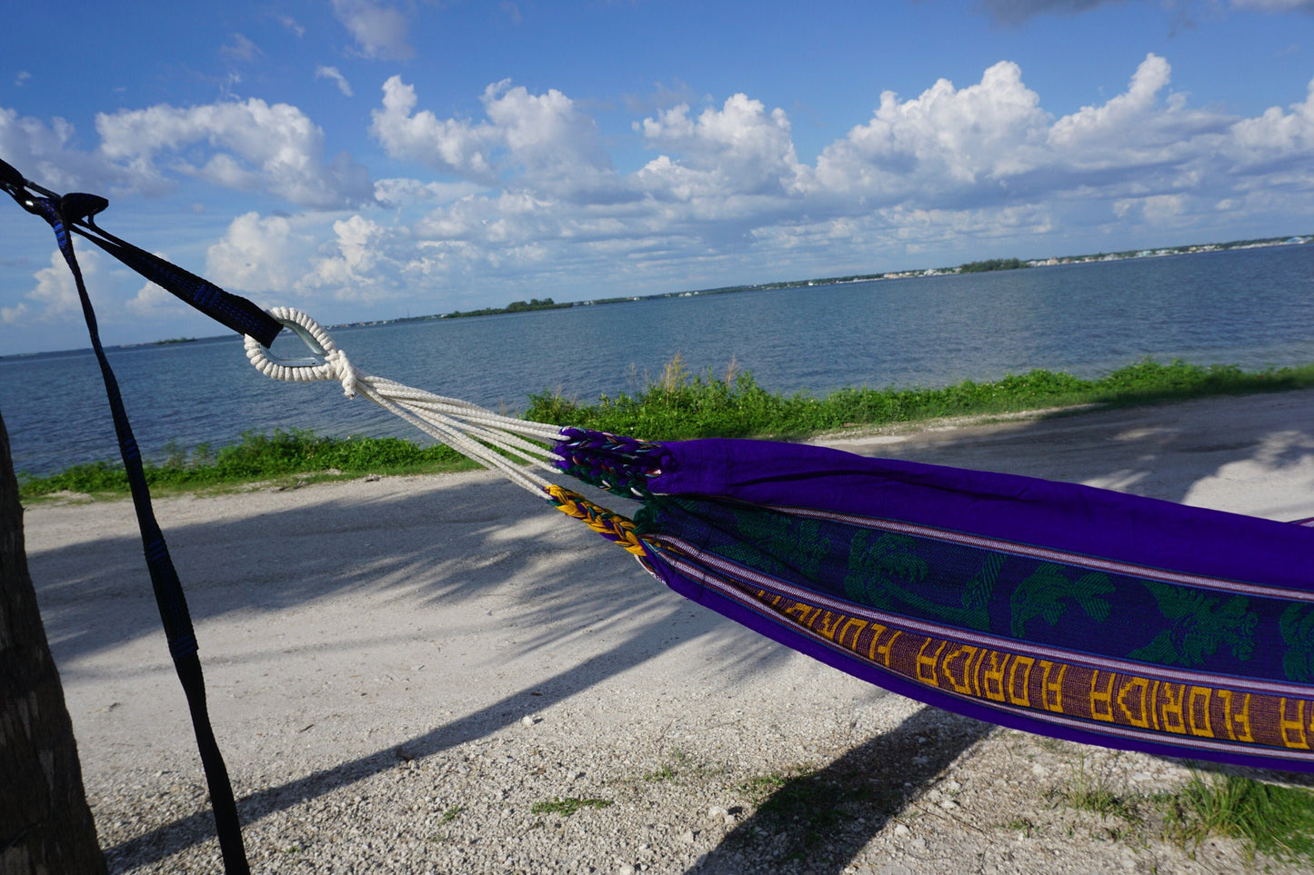 Bohemian One Person Hammock | Purple Yellow