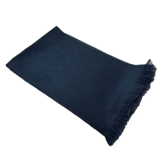 Alpaca shawl | Extra Long Scarf | Blue