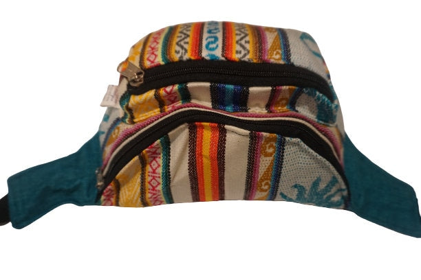 Festival Fanny Pack | White Teal