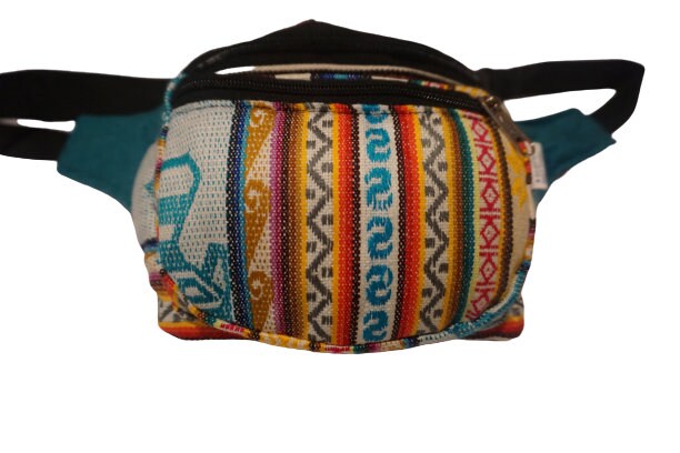 Festival Fanny Pack | White Teal