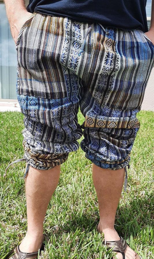 Hippie Pants |Yellow Blue Active Wear