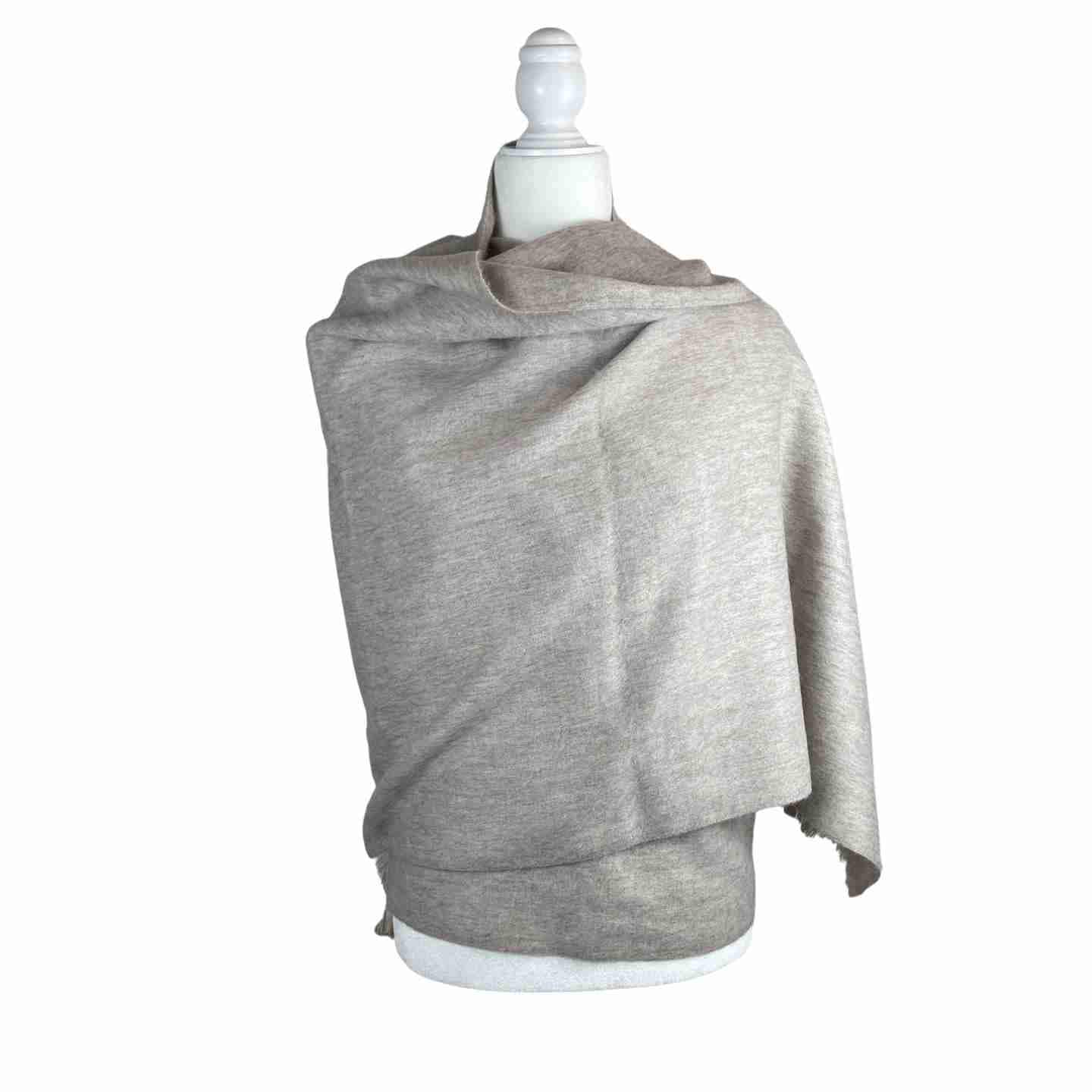 Soft and Warm Shoulder Shawl Wrap | Light Hazelnut