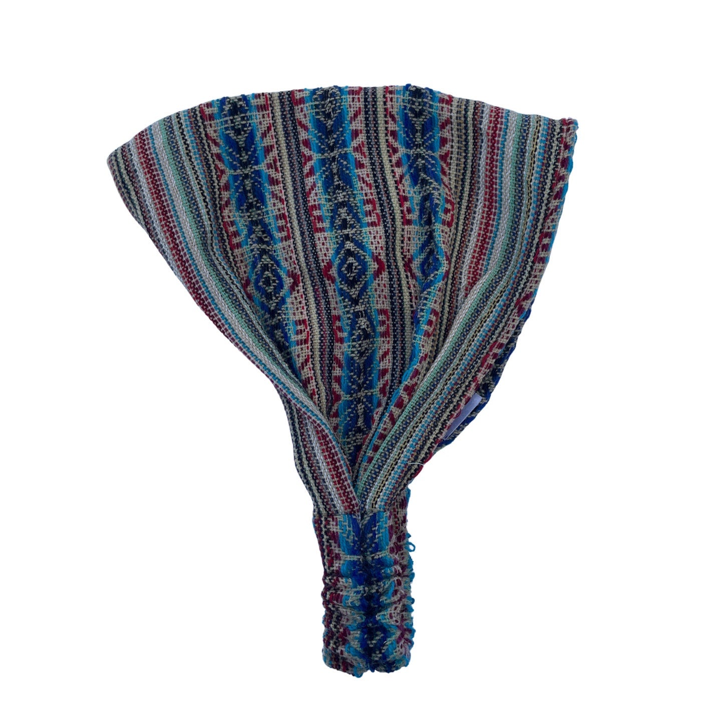 Wide Boho Yoga Headband | Beige Blue Red