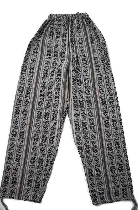 Pants Size M | Hippie Mens Pants with 2 pockets | Loungewear Womens Pants | Comfy Clothes | Father's Day Gift