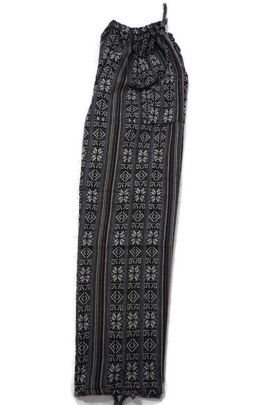 Pants Size L | Womens Pants | Comfy Clothes | Black White | Loungewear | Mens Festival Clothing