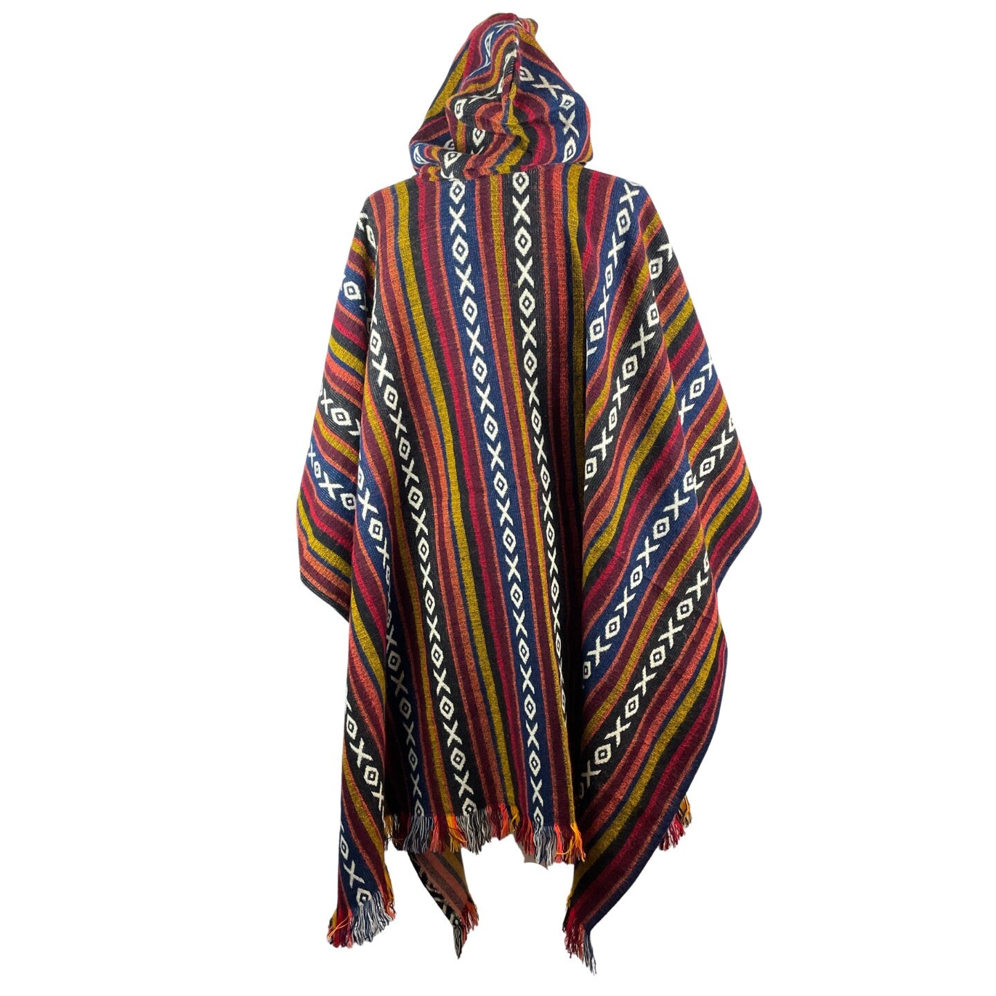 Mens mexican poncho hoodie sale