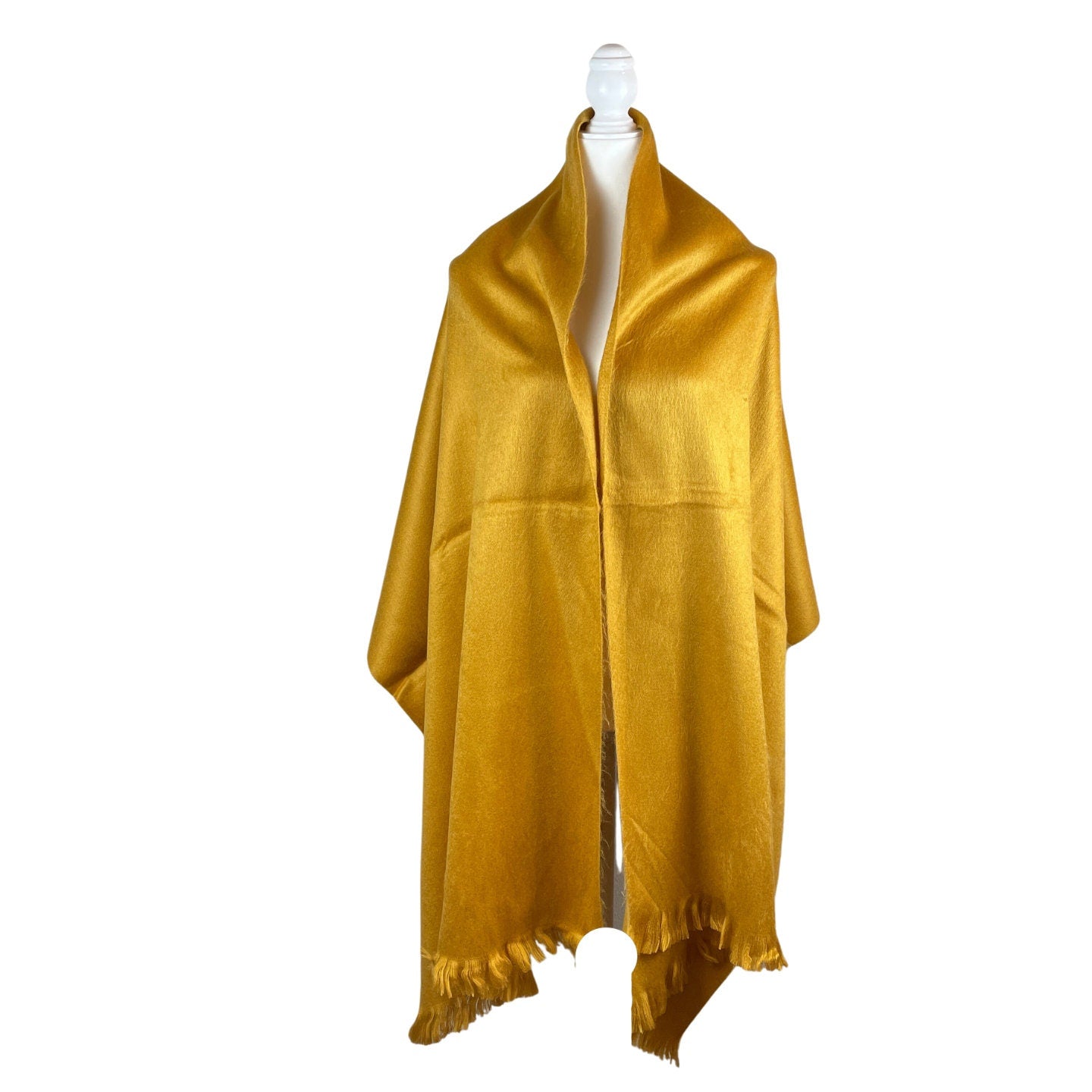 Elegant Alpaca Scarf - Exceptionally Soft Wool Blend Shawl | Mustard