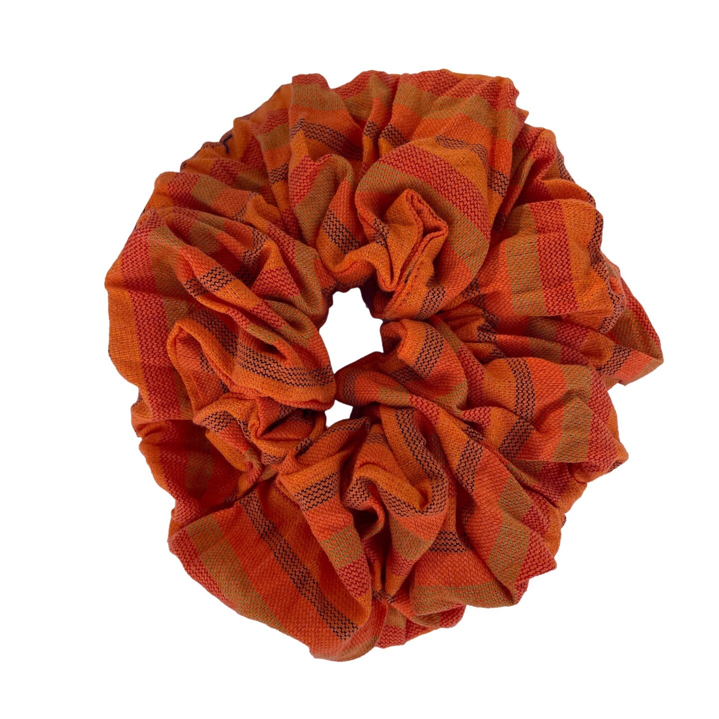 XXL Scrunchie Hair Tie, Oversized Aesthetic Hair Accessory, Stocking Bohemian Gift, Orange