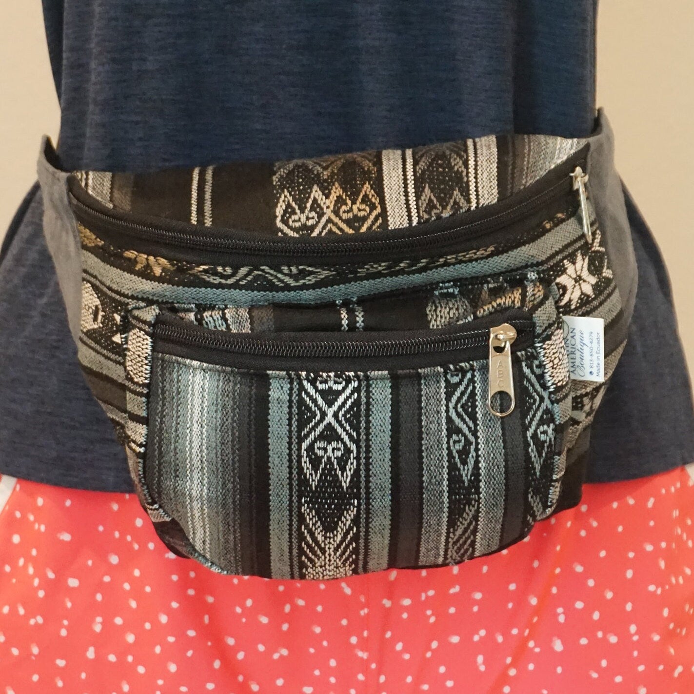 Festival Fanny Pack | Black Gray