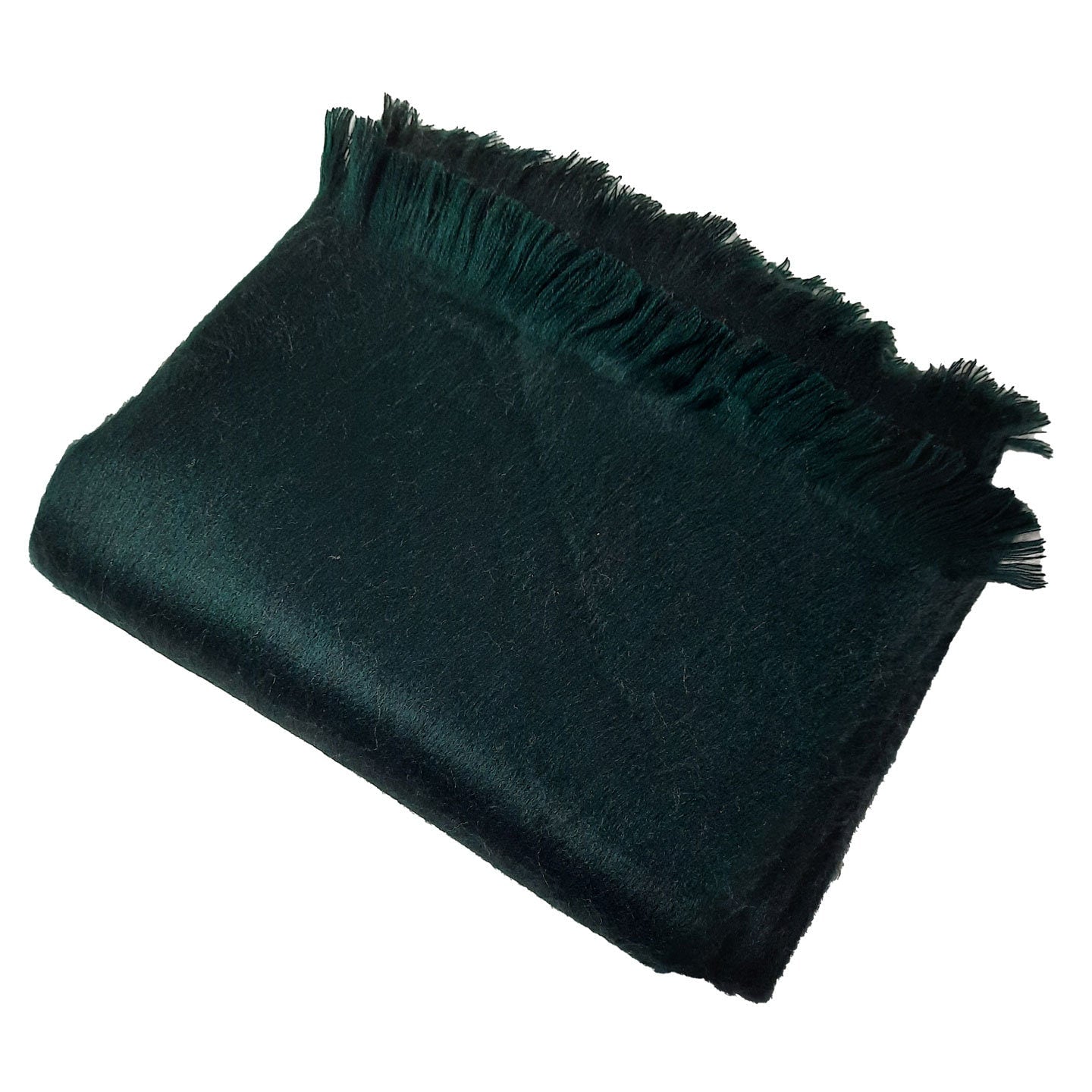 Cozy Reversible Soft Wrap Bridal Cover Up | Soft Shawl for Wedding | Emerald Green Black