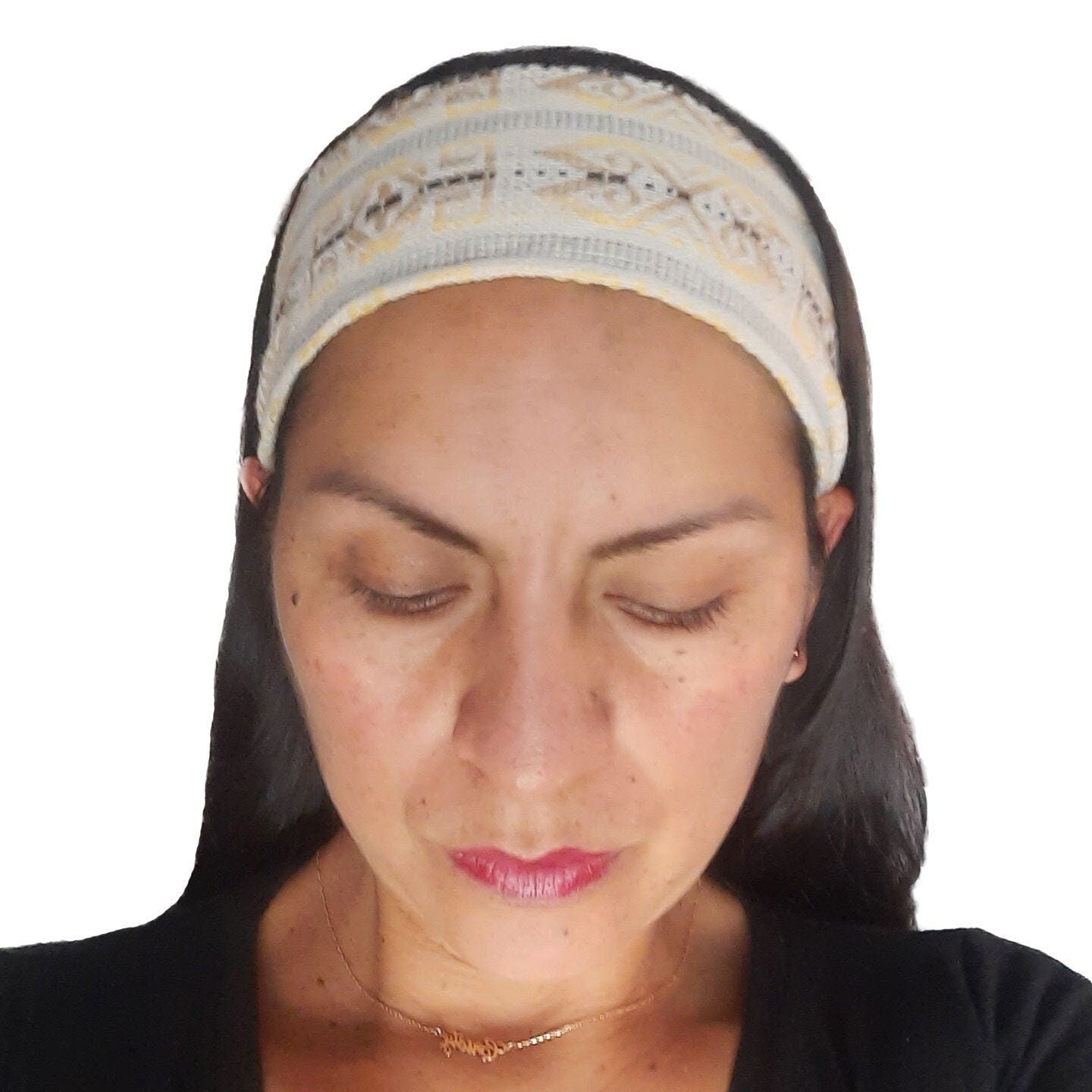 Narrow Boho Headband | Beige