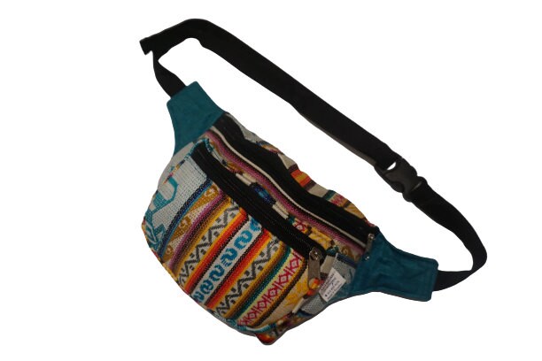 Festival Fanny Pack | White Teal