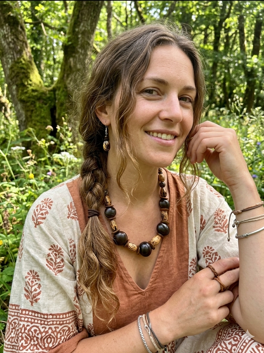 Handcrafted Tagua Nut & Acai Seed Jewelry Set