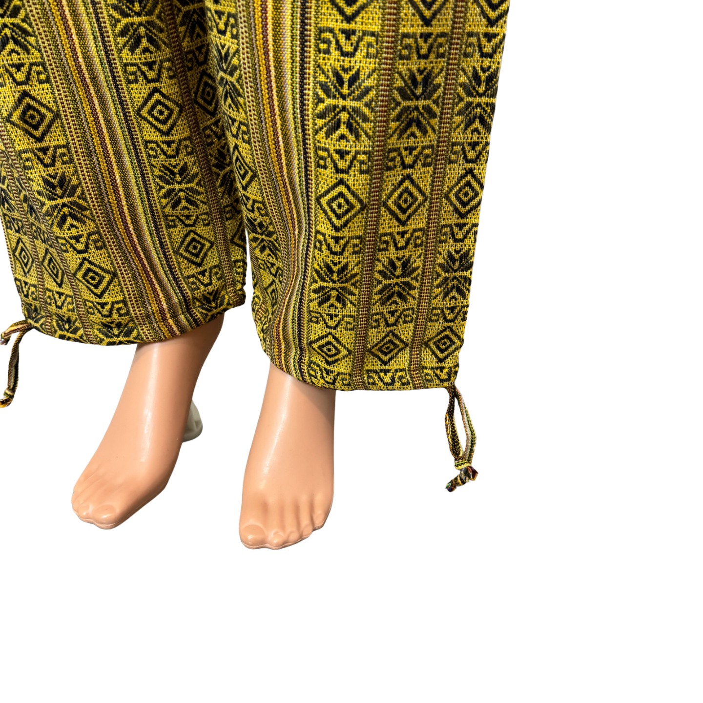 Hippie Pants Size L | Yellow Brown