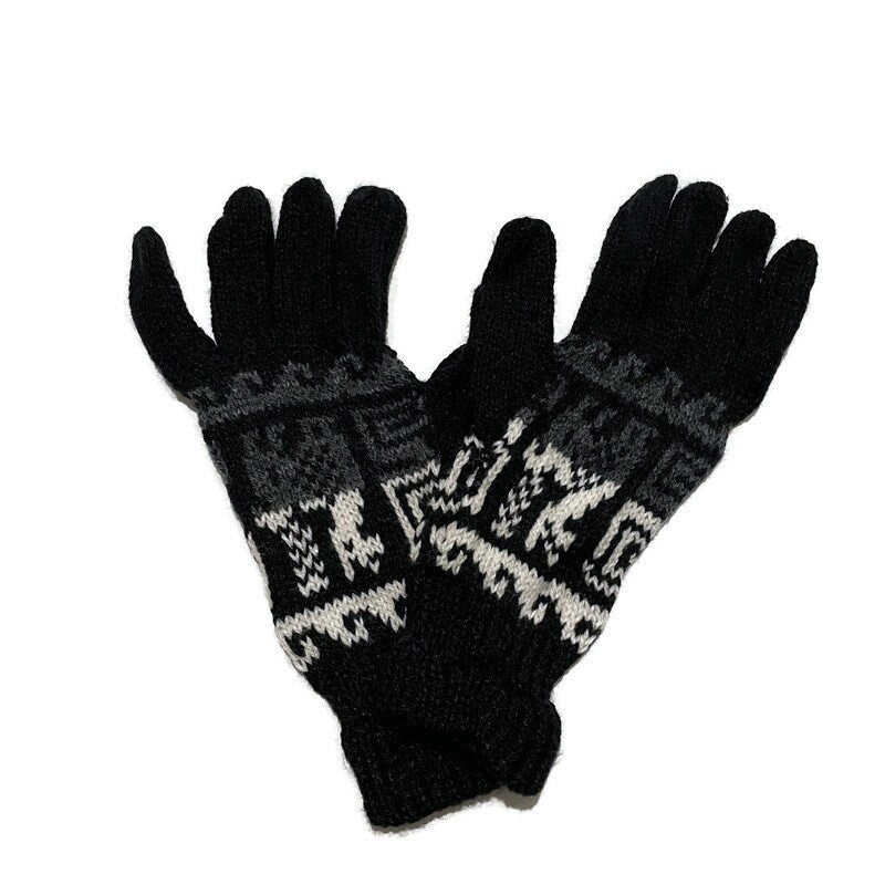 Soft & Warm Alpaca Knit Gloves for Winter Gloves | Hand Warmer | Wool Gloves Size SM Natural Colors