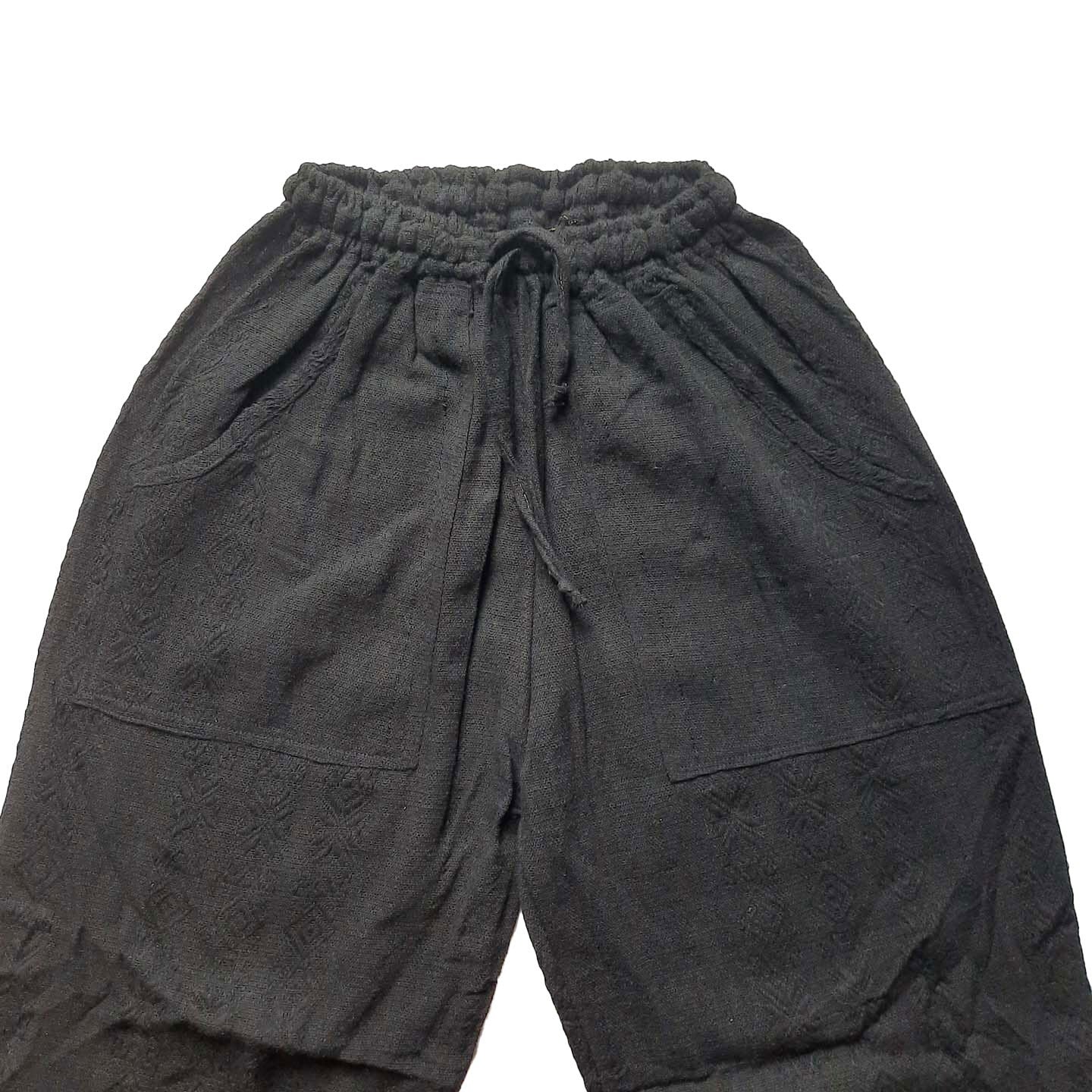 Pants Size M | Hippie Pants | Loungewear Womens Pants | Comfy Clothes | Mens Pants with Pockets | Black | Father's Day Gift