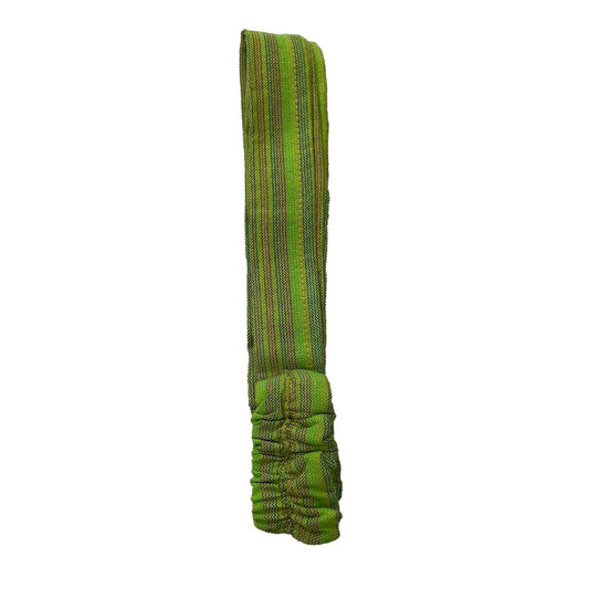Wide Yoga Headband | Striped Green