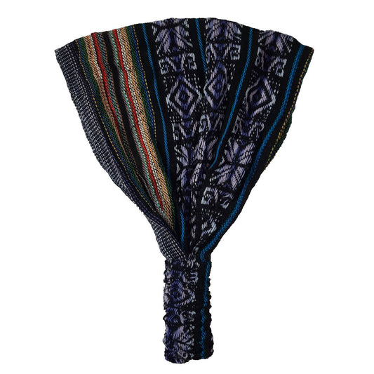 Wide Womens headband | Black Purple