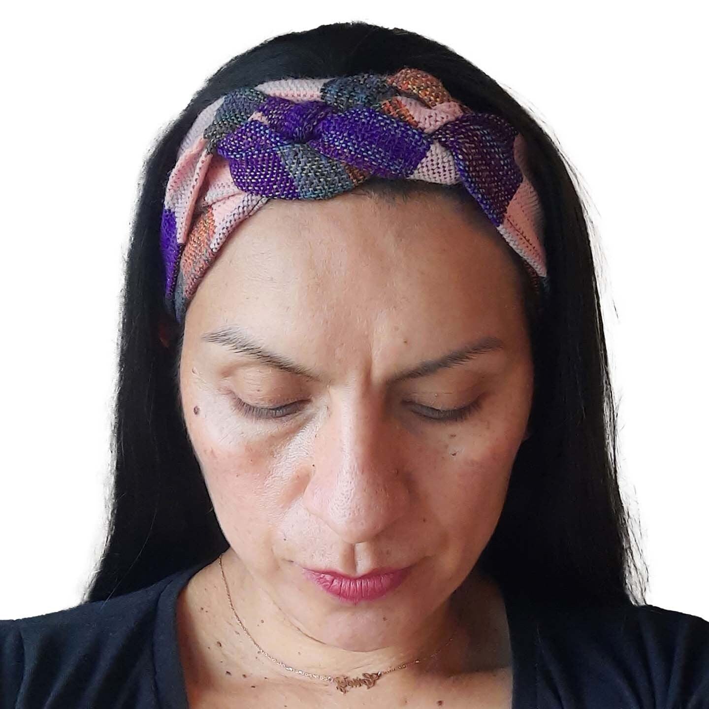 Braided Headband | Purple Peach