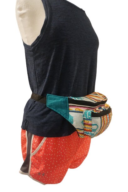 Festival Fanny Pack | White Teal