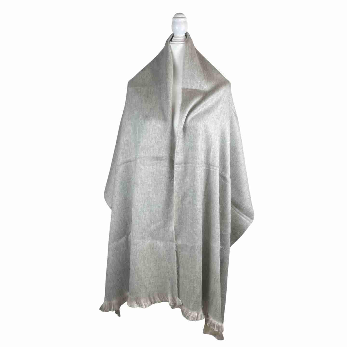 Cozy Soft Wrap Shawl for Wedding | Bridal Cover Up | Light Silver