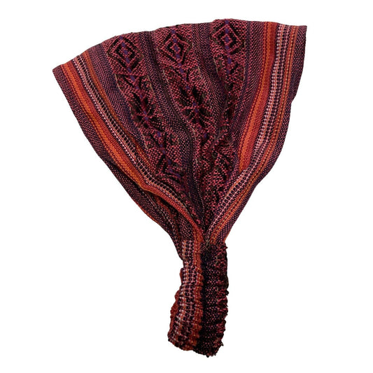 Wide Headband | Persian Red Black