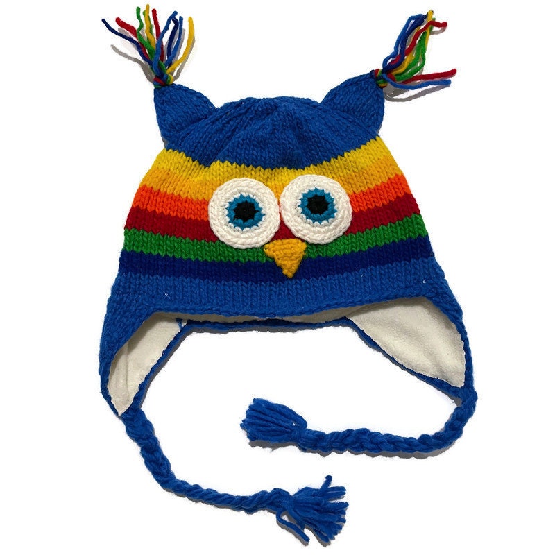 Owl Beanie Hat for Children and Adults Hats