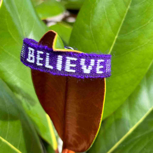 BELIEVE Affirmation Bracelet – Handmade Reminder of Faith & Confidence | Say It, Wear It, Believe It Collection