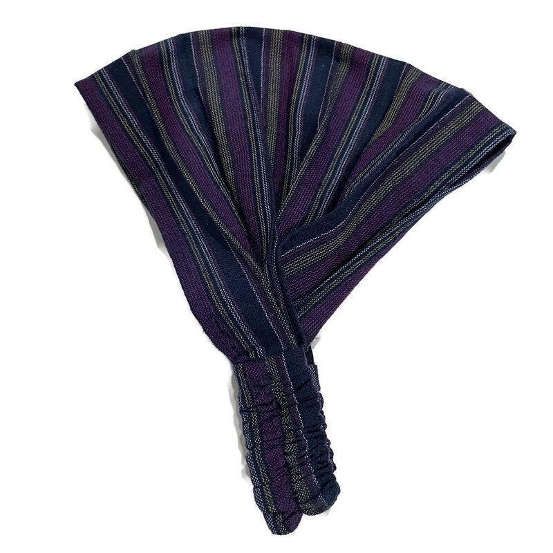 Wide Boho Yoga Headband | Purple Yellow