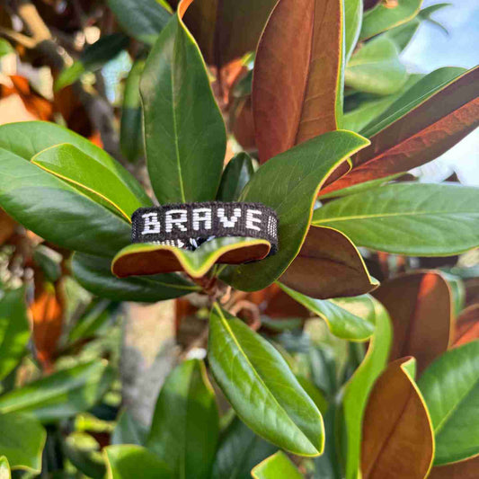 BRAVE Affirmation Bracelet – Handmade Symbol of Courage | Say It, Wear It, Believe It Collection