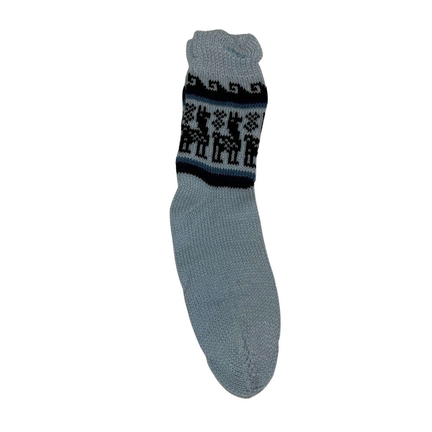 Winter Knitted Alpaca Mid Calf Socks | Size 9-10 US Adult Socks