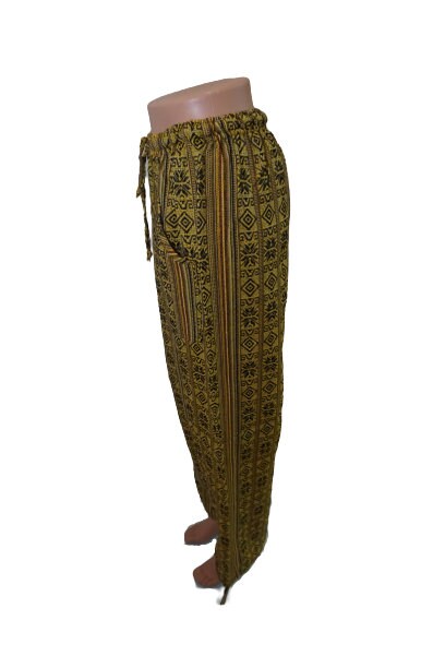 Hippie Pants Size L | Yellow Brown