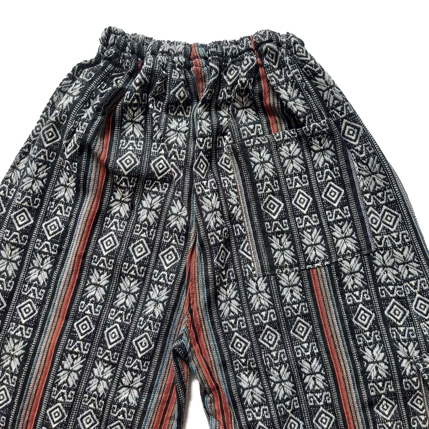 Cargo Pants Size L | Black Gray Orange