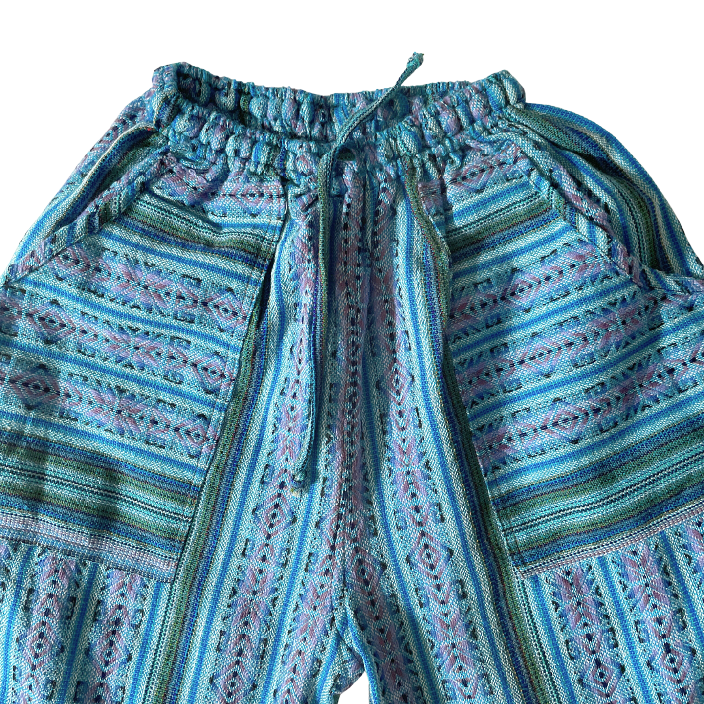 Turquoise Purple Cargo Shorts Size M