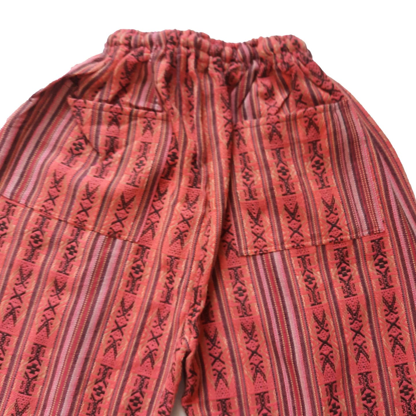 Pants Size XL | Hippie Pants | Loungewear Womens Pants | Comfy Clothes | Mens Pants with 4 Pockets | Peach Brown | Father's Day Gift