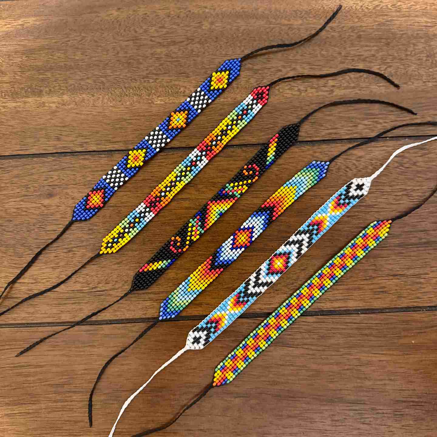 Ecuadorian Artisan Beaded Bracelet | Colorful Geometric Designs
