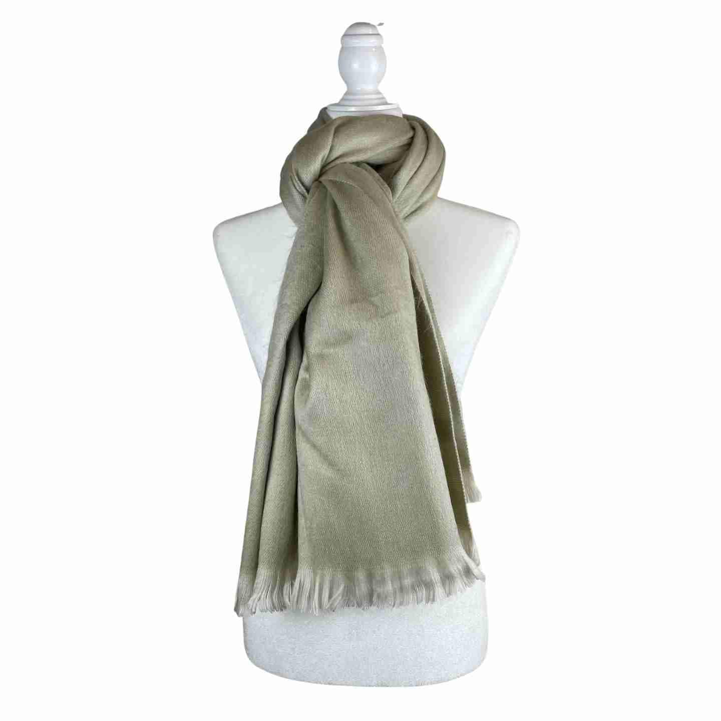 Soft and Warm Shoulder Shawl Wrap | Handcrafted Rebozo | Ecru Neutral